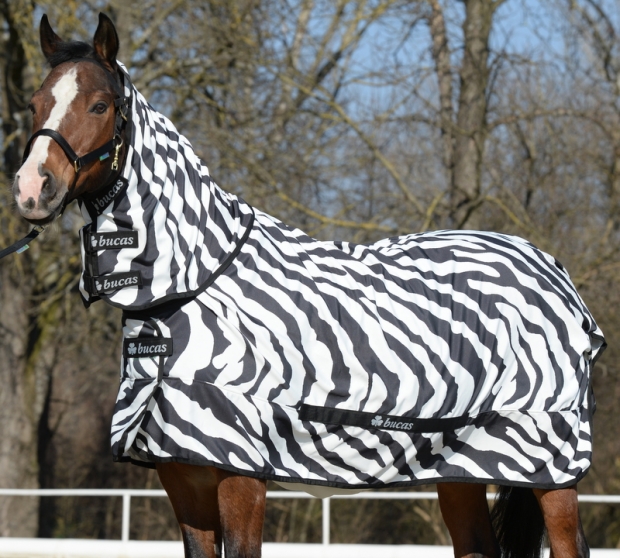 Abverkauf !!! Bucas Sweet-Itch Zebra Fliegendecke Ekzemerdecke Retourenware