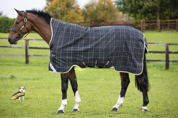 Horseware RHINO WUG heavy 450g VARI- LAYER Regendecke Black/ grey / white Gr. 155 cm