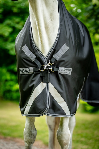 Horseware Rambo WUG lite 0g. Black/Thunderstorm Grey & Silver