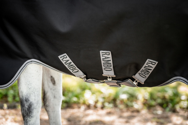 Horseware Rambo WUG lite 0g. Black/Thunderstorm Grey & Silver