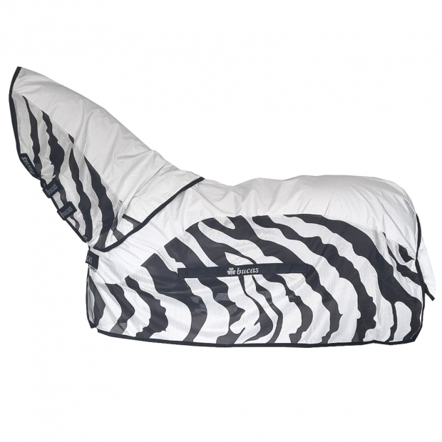 Bucas Buzz-Off Rain & Neck Fliegendecke Regendecke zebra