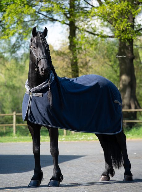 BUCAS Show-Line Fleece Fleece Abschwitzdecke navy