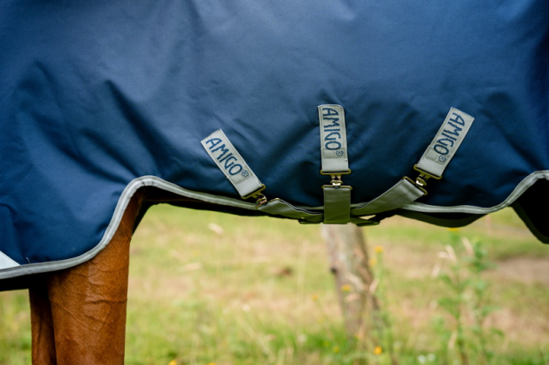 Horseware Amigo® Bravo 12 Plus Turnout (50g Light) Navy/Titanium