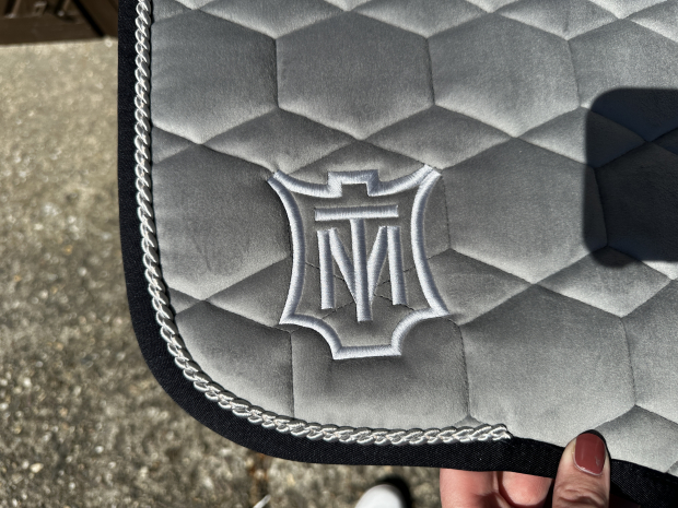 Mattes Eurofit Schabracke Dressur schiefer grau samt L spine free Sofort lieferbar!