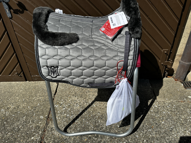 Mattes Schabracke Eurofit Correction Dressur grau samt L Crystal Sofort lieferbar!