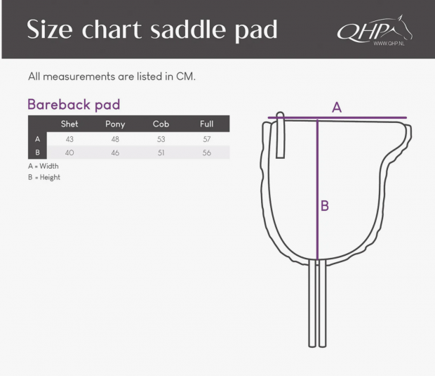 QHP Reitpad Bareback Pad Super Soft schwarz