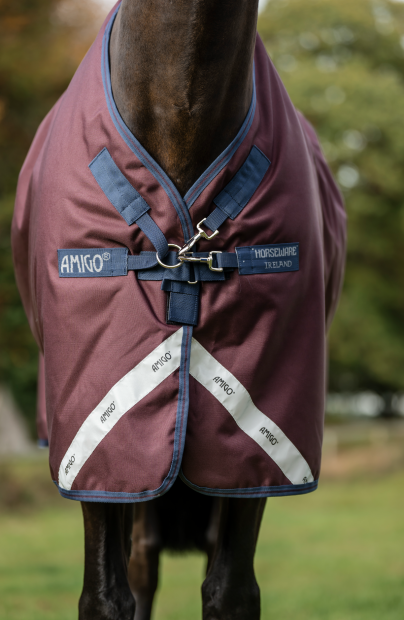 Horseware Amigo® Bravo 12 Plus Turnout 100g Burgundy