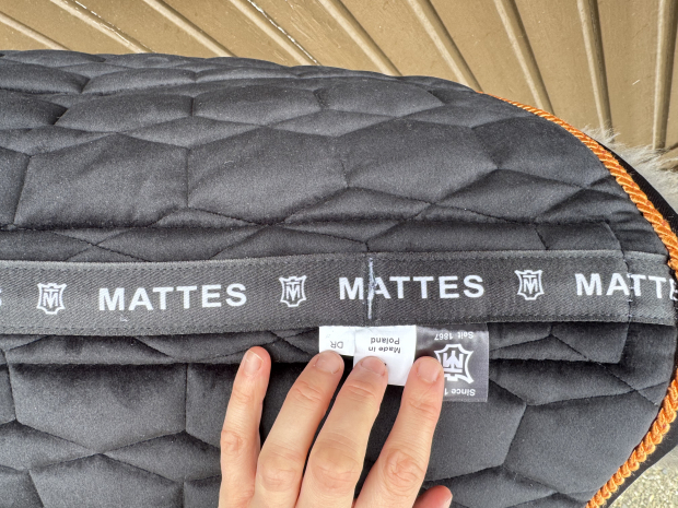Mattes Schabracke Dressur schwarz tango Eurofit Gr. L vorne Sofort lieferbar!
