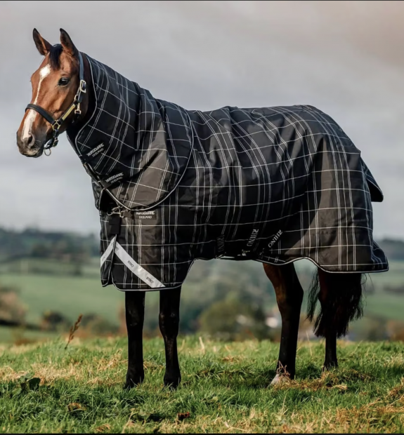 Horseware RHINO ® BUNDLE TURNOUT (0G Regendecke mit 200g LINER) Black Gr. 165 cm