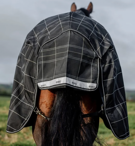 Horseware RHINO ® BUNDLE TURNOUT (0G Regendecke mit 200g LINER) Black Gr. 165 cm