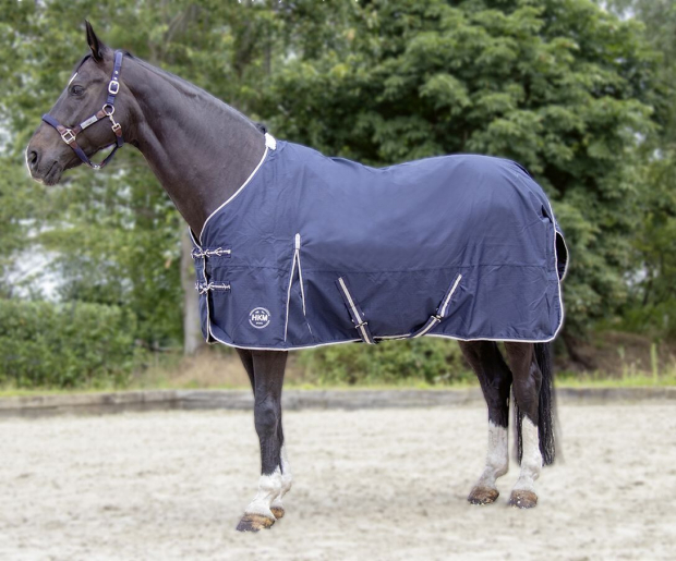 HKM Regendecke Weidedecke blau 600 D Eco Light in Pony Setty Größen