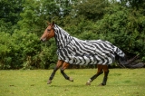 Abverkauf!!! Bucas Buzz OFF Fliegendecke Full Neck Zebra Pony