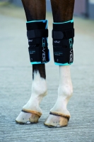 NEU !!! Horseware Ice-Vibe Knee Wrap Karpalgelenk black/aqua