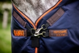 Horseware Rambo Original lite 100 g mit Beinausschnitt navy/ orange