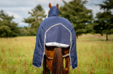 Abverkauf!!! Horseware RHINO Original 250g VL Medium Regendecke Navy/Titanium T-Verschluss