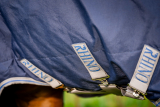 Horseware RHINO Original 100g lite Regendecke Navy/Titanium Grey