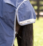 Abverkauf !!! Horseware RHINO Original 0g lite Regendecke Navy/Titanium V-Verschluss