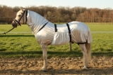 Hafer24 Ekzemerdecke Fliegendecke Master - Farbe grau- silber