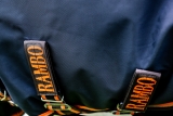Horseware Rambo Original lite 100 g mit Beinausschnitt navy/ orange