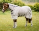 Abverkauf!!! Horseware Rambo Protector Fliegendecke silver/ navy Plus Halsteil
