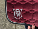 Mattes Eurofit Schabracke Dressur L Lammfell samt Bordeaux rot Lammfell