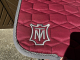 Mattes Eurofit Schabracke Dressur L Lammfell Steppstoff Glanz Steppstoff bordeaux