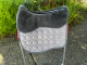 Mattes Eurofit Schabracke Dressur L Lammfell Glanz Steppstoff graphit
