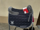 Mattes Eurofit Schabracke Dressur L Lammfell Glanz Steppstoff graphit sofort lieferbar!