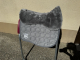 Mattes Eurofit Schabracke Dressur L Lammfell Glanz Steppstoff graphit sofort lieferbar!