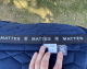 Mattes Schabracke Dressur L Lammfell Samt blau