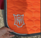 Mattes Schabracke Dressur L Lammfell vorn Glanz Steppstoff orange