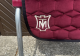 Mattes Schabracke Dressur L Lammfell bordeaux Correction Fellrand vorne und hinten