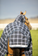 Horseware Rhino ® PLUS TURNOUT 0G Regendecek Navy Check / Indigo