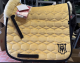 Mattes Schabracke Dressur L Lammfell vorn samt York Yellow gelb