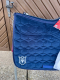 Mattes Schabracke Correction Dressur blau navy Samt L spine free