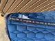 Mattes Schabracke Dressur blau navy samt EWWA Gr. L vorne Sofort lieferbar!
