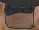 Mattes Schabracke Dressur navy Samt L vorne hinten Kordel: goeland Fellrand vorne Sofort lieferbar!