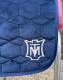 Mattes Schabracke Dressur blau navy Gr. L vorne Sofort lieferbar!