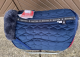 Mattes Schabracke Dressur blau navy Gr. L vorne Sofort lieferbar!