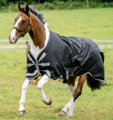 Horseware Amigo ® Bravo 1200D 0g black /Titanium V-Verschluss