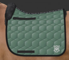 Mattes Schabracke Dressur racing green grün Steppstoff Gr. L vorne Sofort lieferbar!