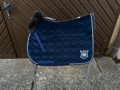 Mattes Schabracke Vielseitigkeit VS blau navy Gr. L vorne Sofort lieferbar!